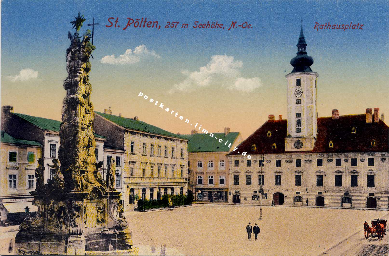 Rathausplatz Sankt Pölten 1918